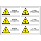 OCMEI SRL - OCM6ET2493 CF.10F ETICH.ATT. SCARIC.ELET 140X60 (6X