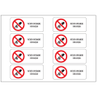 OCMEI SRL - OCM6ET2504 CF.10F ETICH.VIETATO SPEGNERE ACQUA (8XF