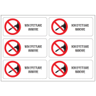 OCMEI SRL - OCM6ET2508 CF.10F ETICH.NON EFFETTUARE MANOVRE (6XF