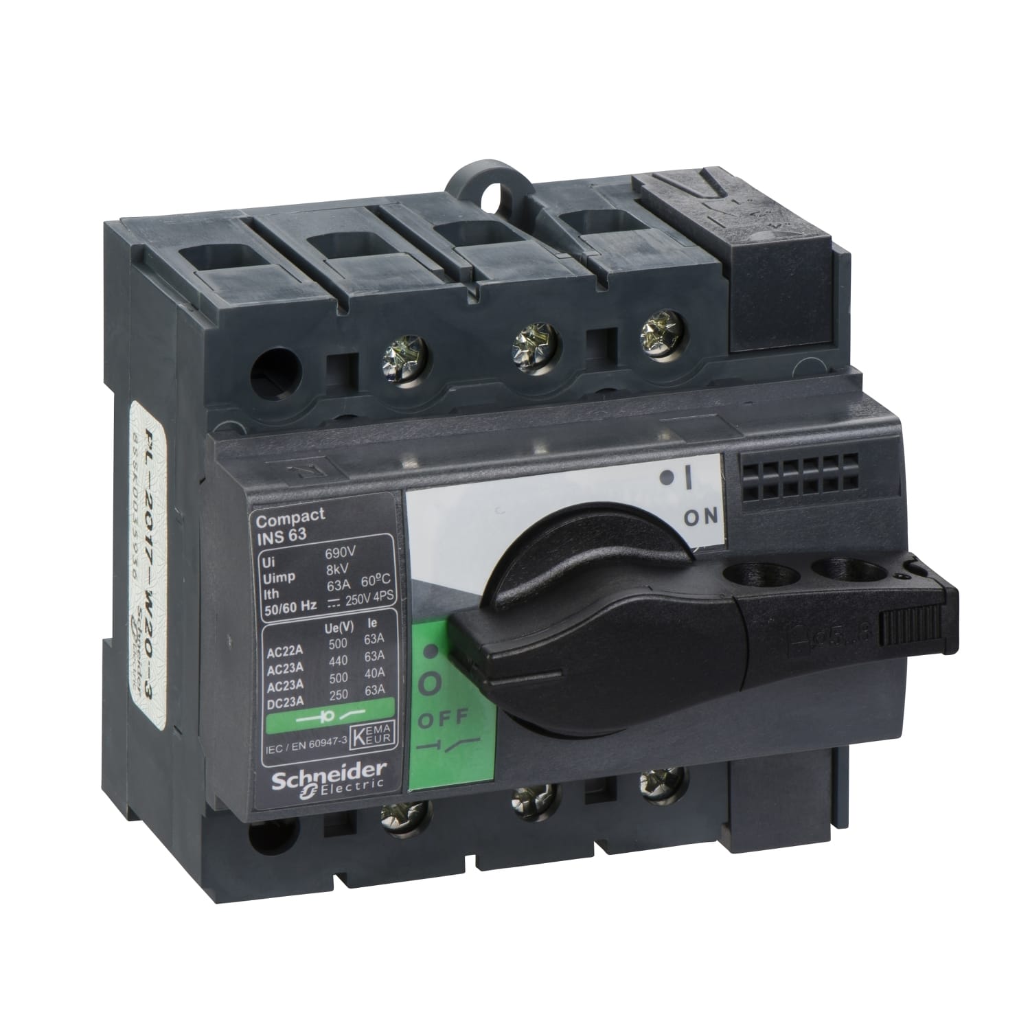SCHNEIDER ELECTRIC SNR28902 INS63 3P MANOPOLA NERA