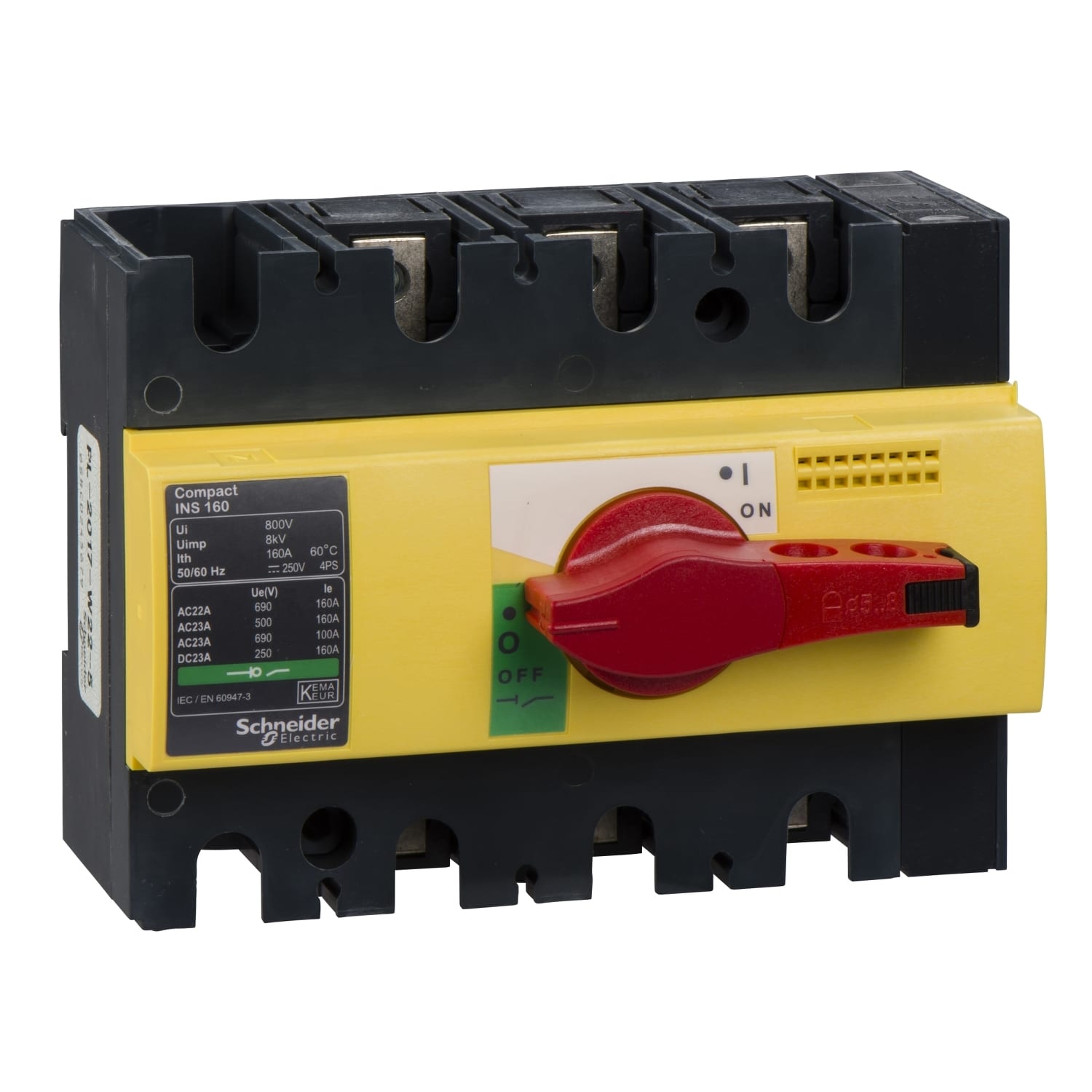 SCHNEIDER ELECTRIC SNR28928 INS160 3P MANOPOLA ROSSA