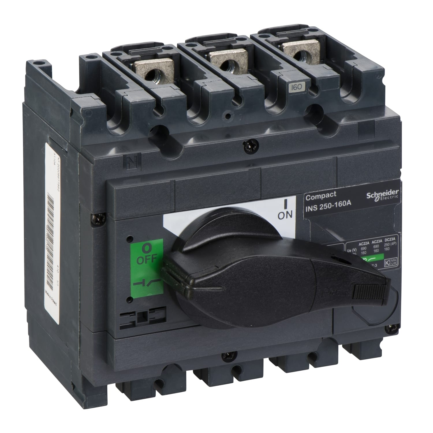 SCHNEIDER ELECTRIC SNR31104 INS250 160A FISSO ANT 3P MAN NERA
