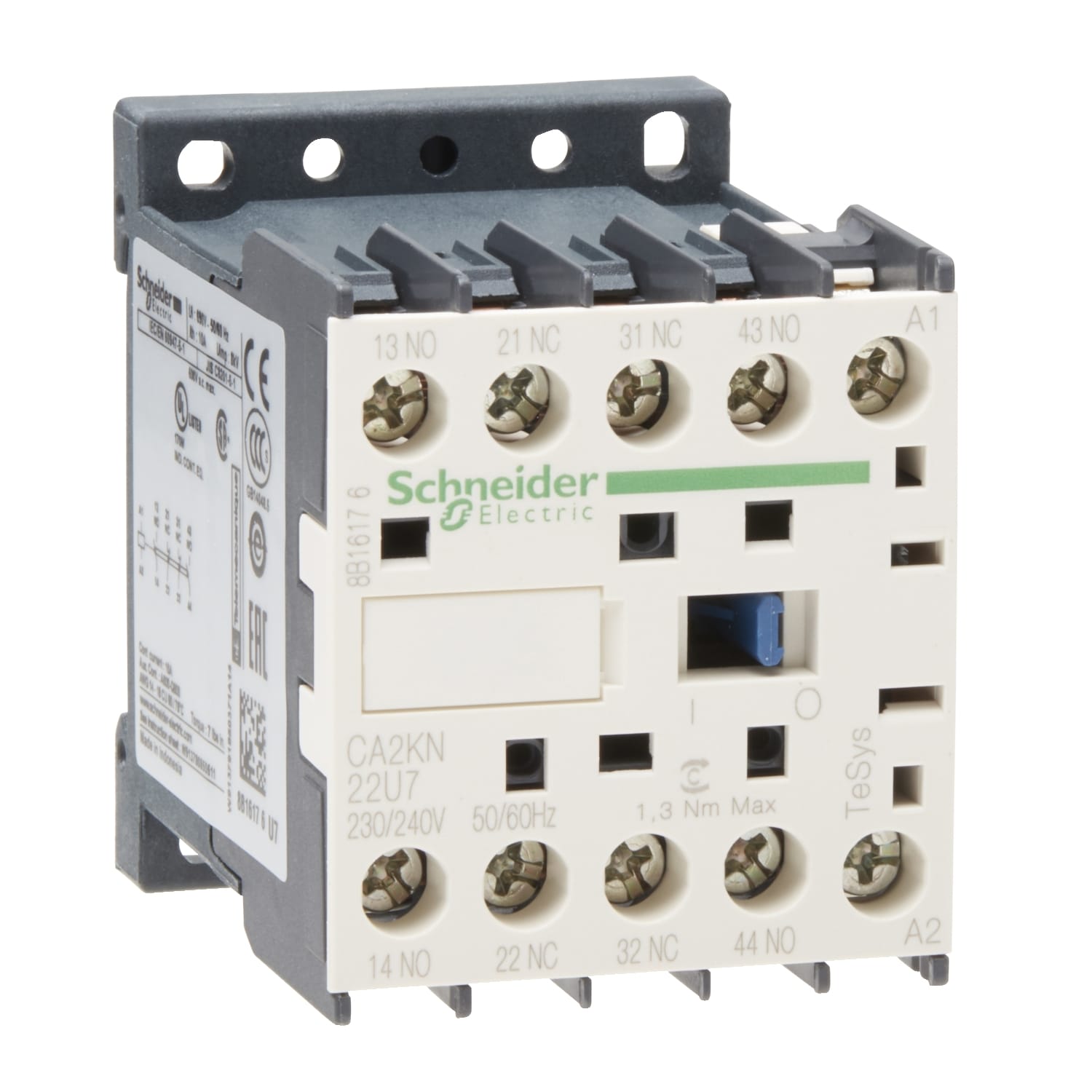 SCHNEIDER ELECTRIC SNRCA2KN22U7 CONT 2F+2O VIS 230 240V