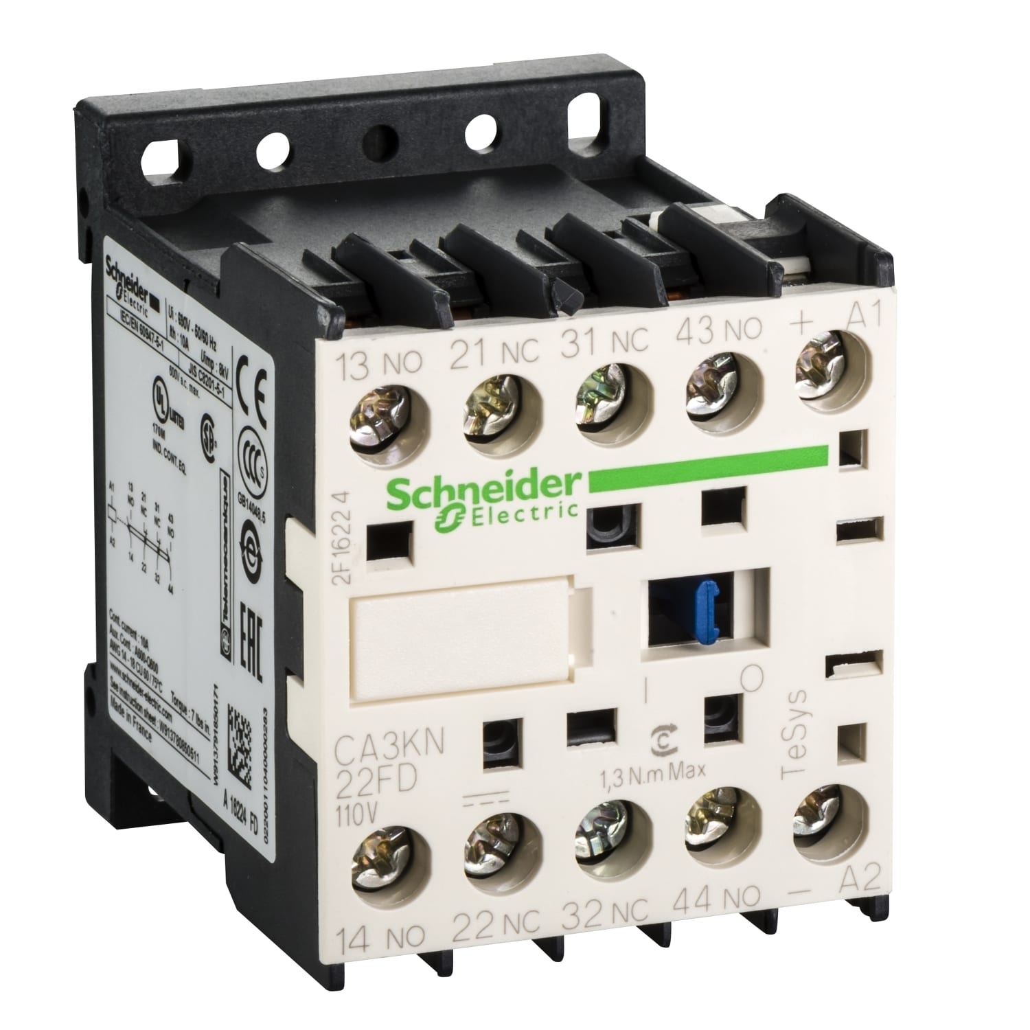 SCHNEIDER ELECTRIC SNRCA3KN22FD CONT.AUX. 2NC+2NO VITE 110V DC