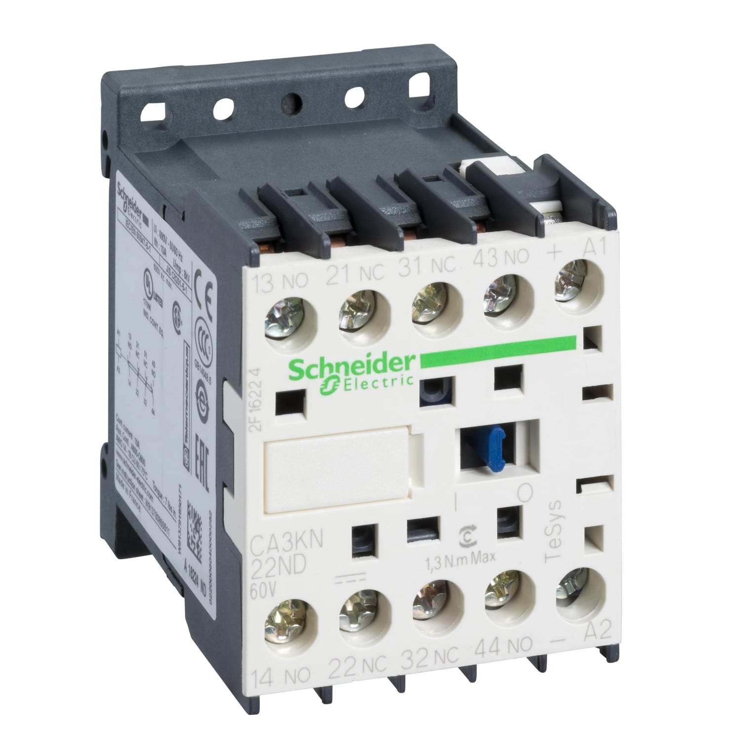 SCHNEIDER ELECTRIC SNRCA3KN22ND CONT.AUX. 2NC+2NO VITE 60V DC