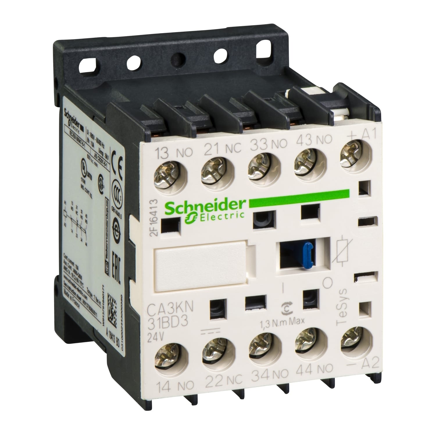 SCHNEIDER ELECTRIC SNRCA3KN31BD3 CONT.AUX. 3NO+1NC VITE 24V DC