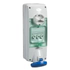 SCHNEIDER ELECTRIC - SNRPKB63R523 Presa da parete inter./fusibilata Unika IP65 63A 220V 2P+T