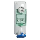 SCHNEIDER ELECTRIC - SNRPKB63V523 Unika interlocked socket - 63 A - 2P + E - 200...250 V AC - IP65 - panel