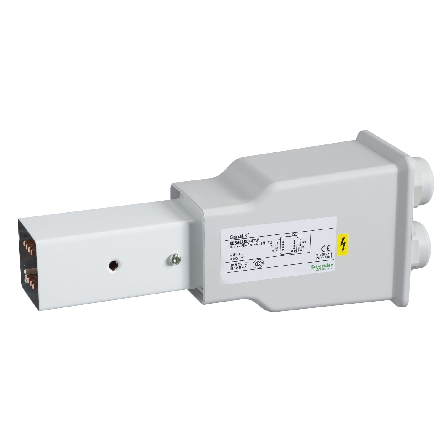 SCHNEIDER ELECTRIC SNRKBB40ABD44TW ALIM DX 25/40A 2/4PX2 T RAL9003