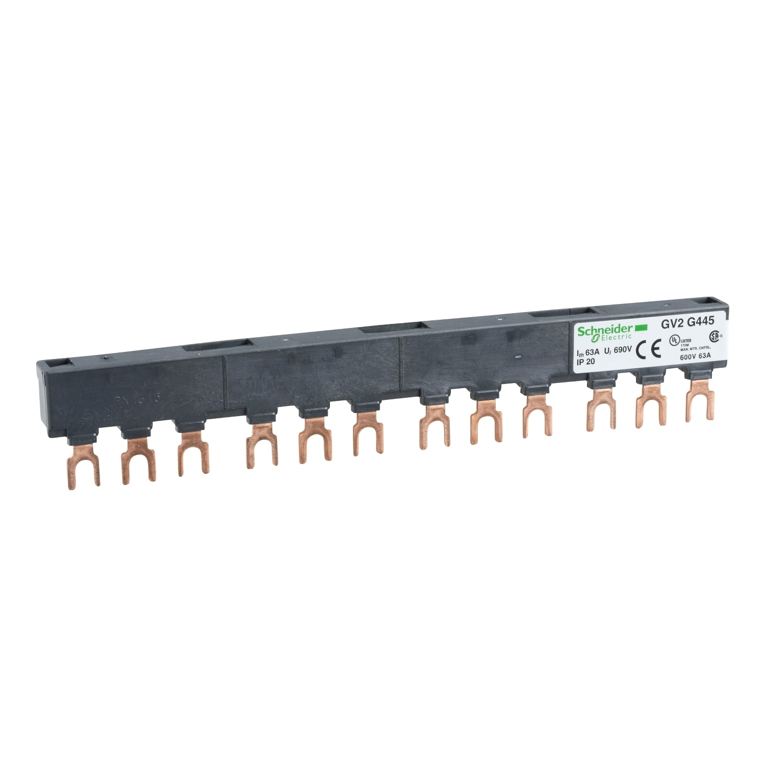 SCHNEIDER ELECTRIC - SNRGV2G445 BARRETTE PARALL.4 GV2 45MM