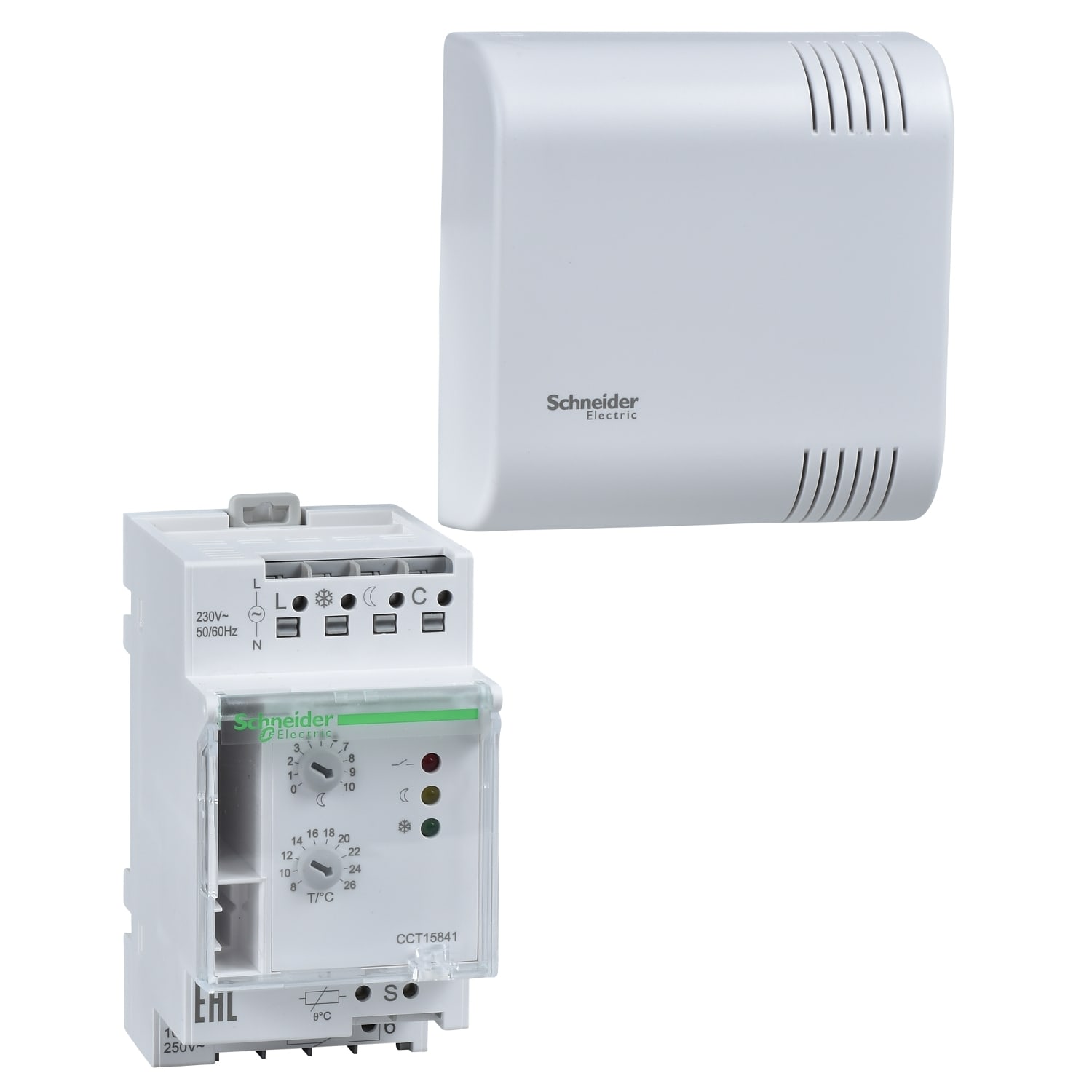 SCHNEIDER ELECTRIC - SNRCCT15841 TERMOSTATO REGOL. TH4 +8+26 ° C