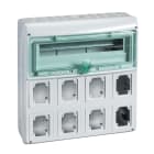 SCHNEIDER ELECTRIC - SNR10367 Quadro Mureva Enclosures IP65 18+1 moduli 8 prese da incasso