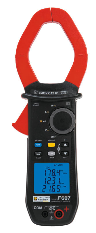 A.M.R.A. SPA - AMRP01120967 F607 MULTIMETRO A PINZA 2000AAC/3000A DC