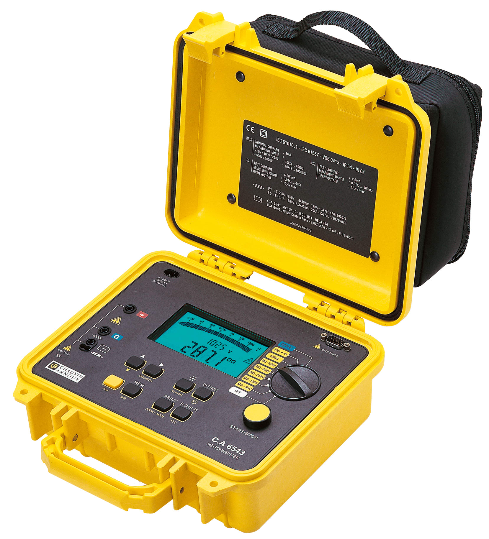 A.M.R.A. SPA AMRP01138902 CHAUVIN ARNOUX CA 6543 TESTER ISOLAMENTO