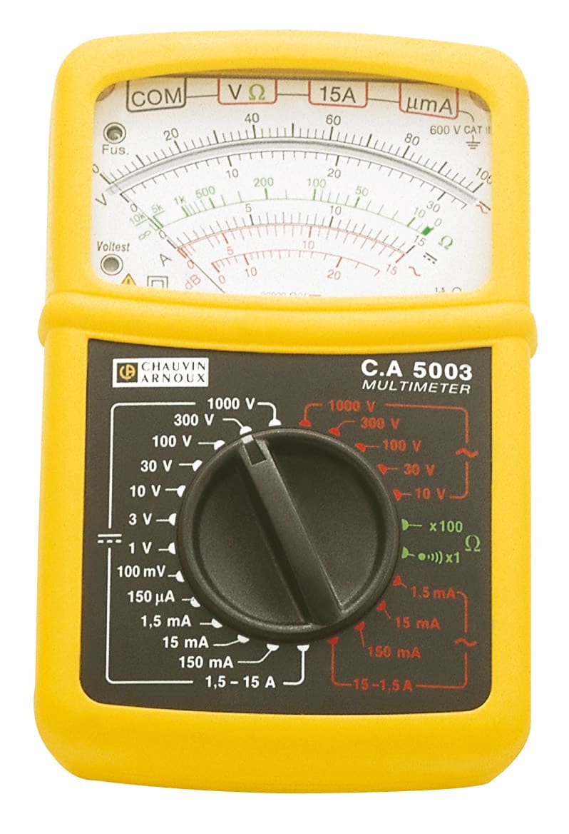 A.M.R.A. SPA AMRP01196522E CHAUVIN ARNOUX CA 5003 MULTIMETRO ANALOG