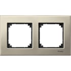 SCHNEIDER ELECTRIC - SNRMTN403205 CORNICE M-ELEGANCE, DOPPIA, METALLO, TIT
