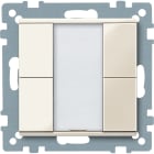 SCHNEIDER ELECTRIC - SNRMTN617244 Pulsantiera multifunzione doppia plus, bianco, SystemM