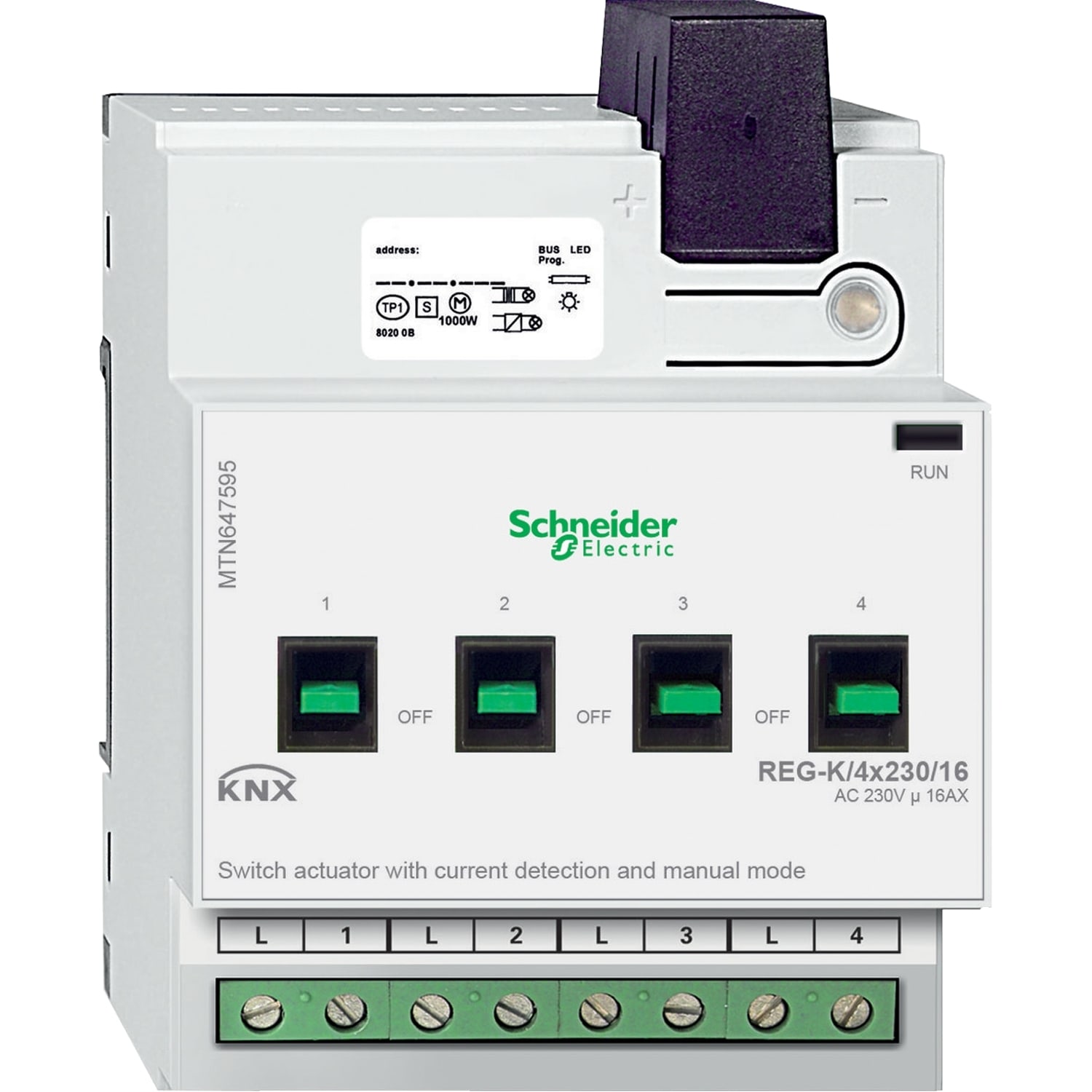 SCHNEIDER ELECTRIC SNRMTN647595 ATT.COMM.KNX REG-K/4X230/16 RIL.COR.
