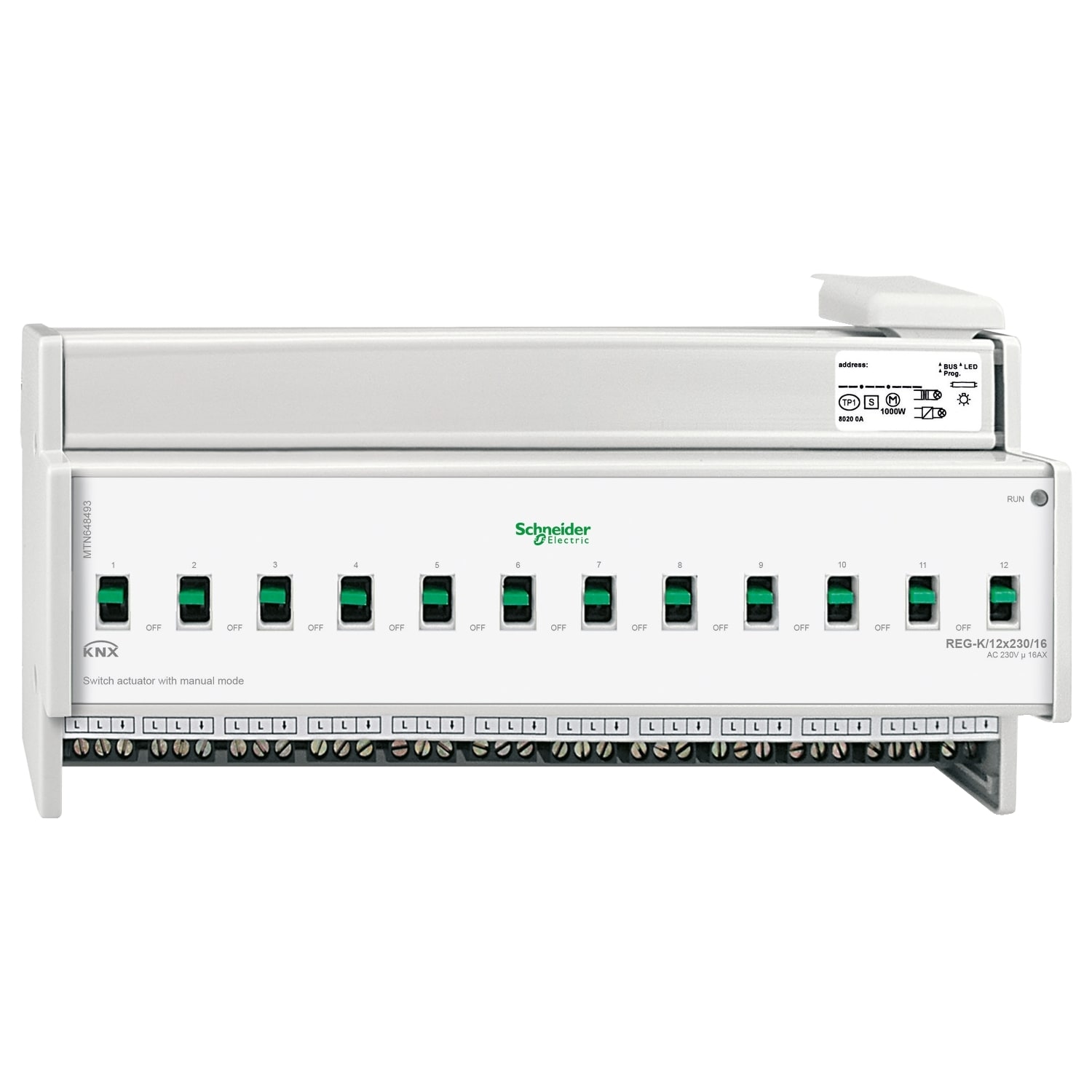 SCHNEIDER ELECTRIC SNRMTN648493 ATT.COMM.KNX REG-K/12X230/16 MOD.MAN