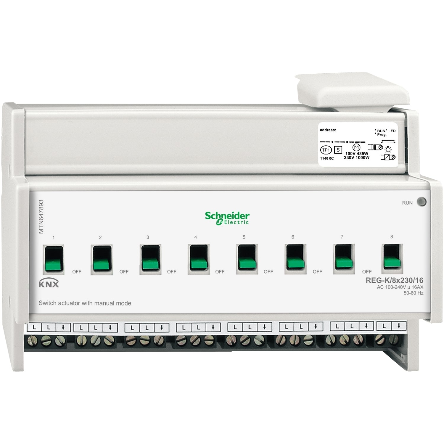 SCHNEIDER ELECTRIC SNRMTN647893 ATT.COMM.KNX REG-K/8X230/16 MOD.MAN.