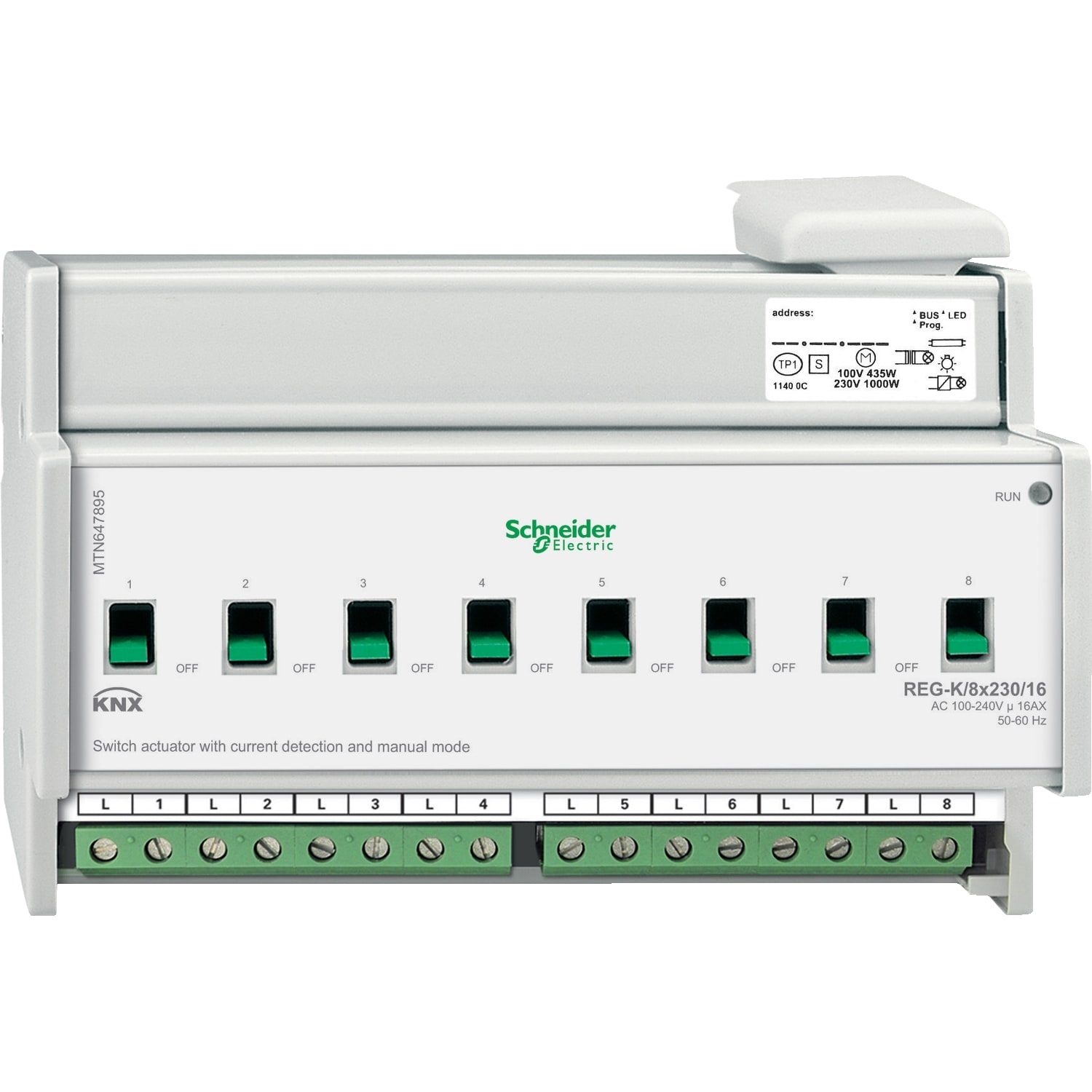 SCHNEIDER ELECTRIC SNRMTN647895 ATT.COMM.KNX REG-K/8X230/16 RIL.COR.