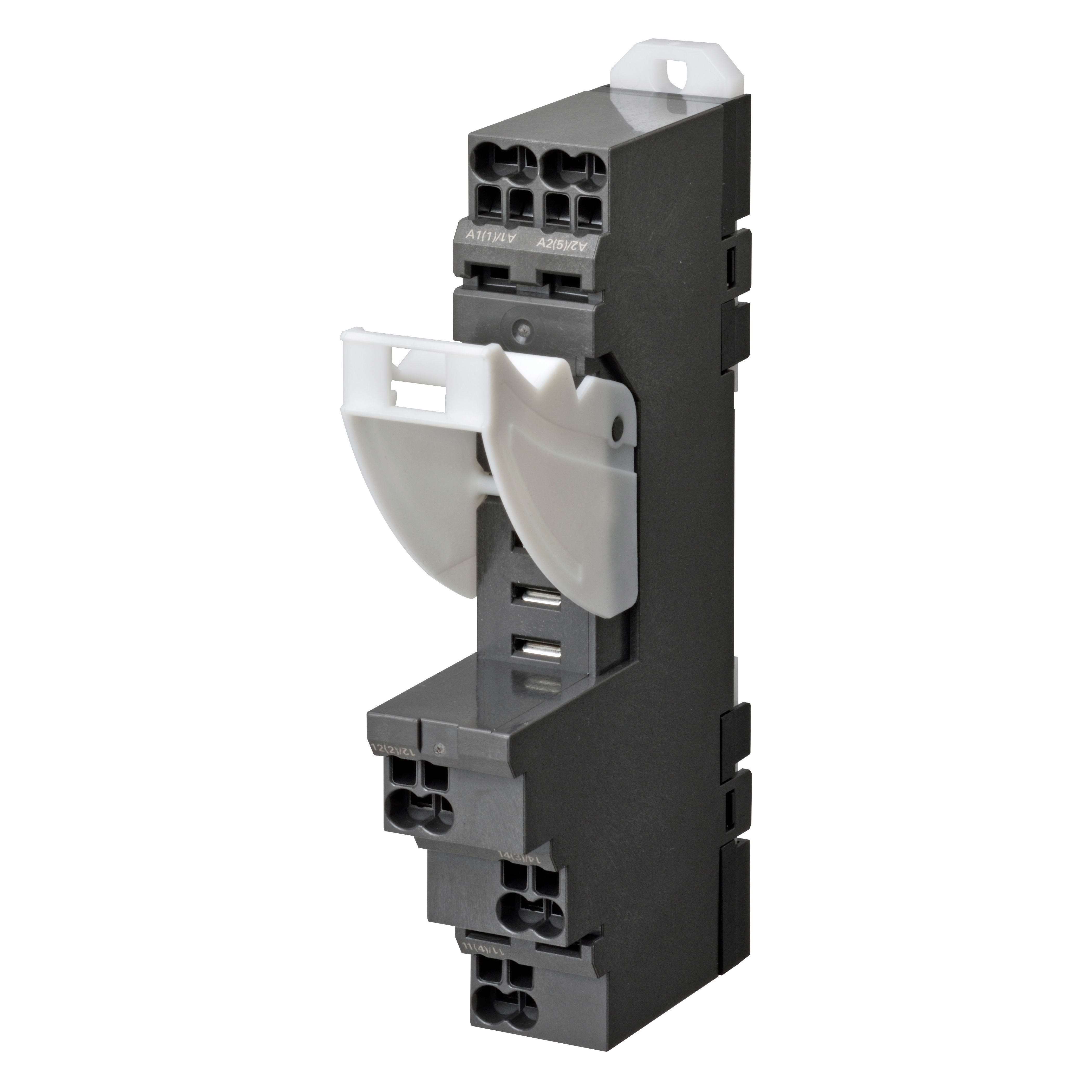 OMRON OMRP2RF05PU ZOCCOLO P2RF,GUIDA DIN, PUSH-IN PLUS