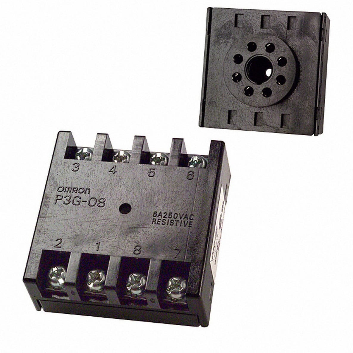 OMRON OMRP3G08-2-14242000 ZOCCOLO P3G, 8-PIN, MONTAGGIO FRONTE QUA