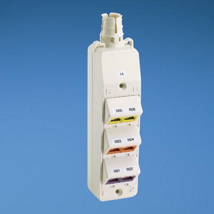 PANDUIT - PANCM6PIW OUTLETBOX,6PT,MUTOA,IW,EA