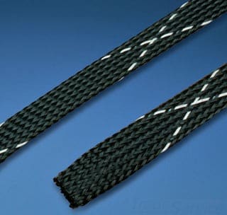 PANDUIT - PANSE38PFR-TR0 BRAIDED SLEEVE, FR, .38 X200 ,BLK,1RL