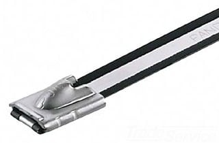 PANDUIT - PANMLTC4H-LP316 FASC. ACCIAIO 316 NYLON6.6 NERO (7.9X362