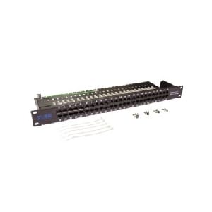 PANDUIT - PANVP50384KBLY PATCH PANEL,ISDN,CAT3,50P,FLAT,BL,EA