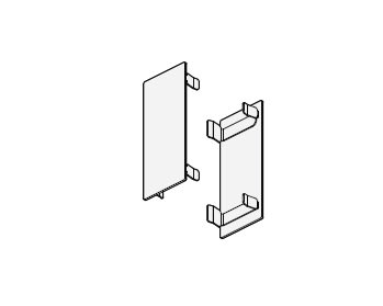 PANZERI CARLO - PAZXM246-02T ACC. ELEMENTI TERMINALI NERO TRIM (COPPI