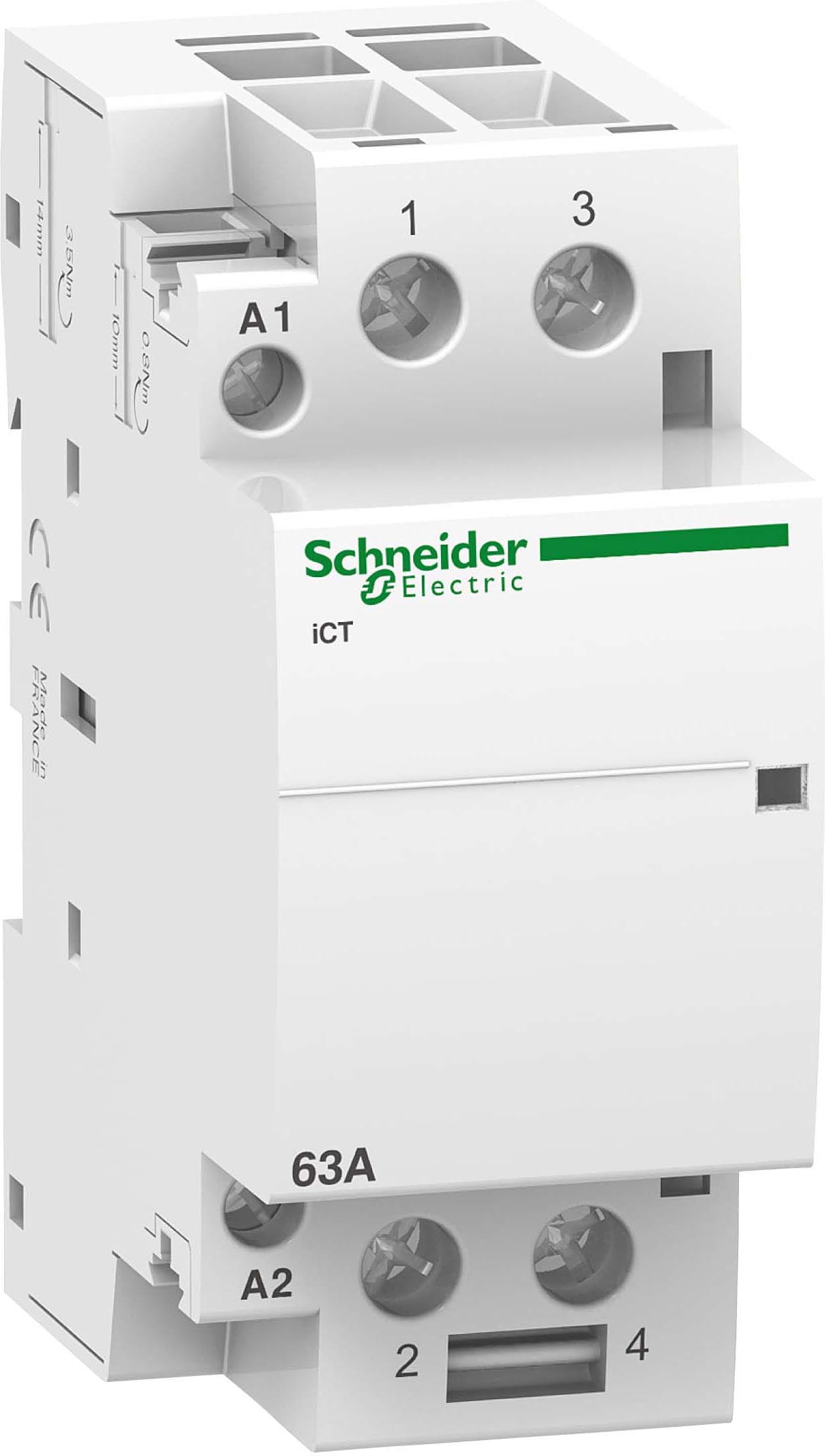 SCHNEIDER ELECTRIC SNRA9C20862 ICT 2NA 63A COMANDO 230-240VCA