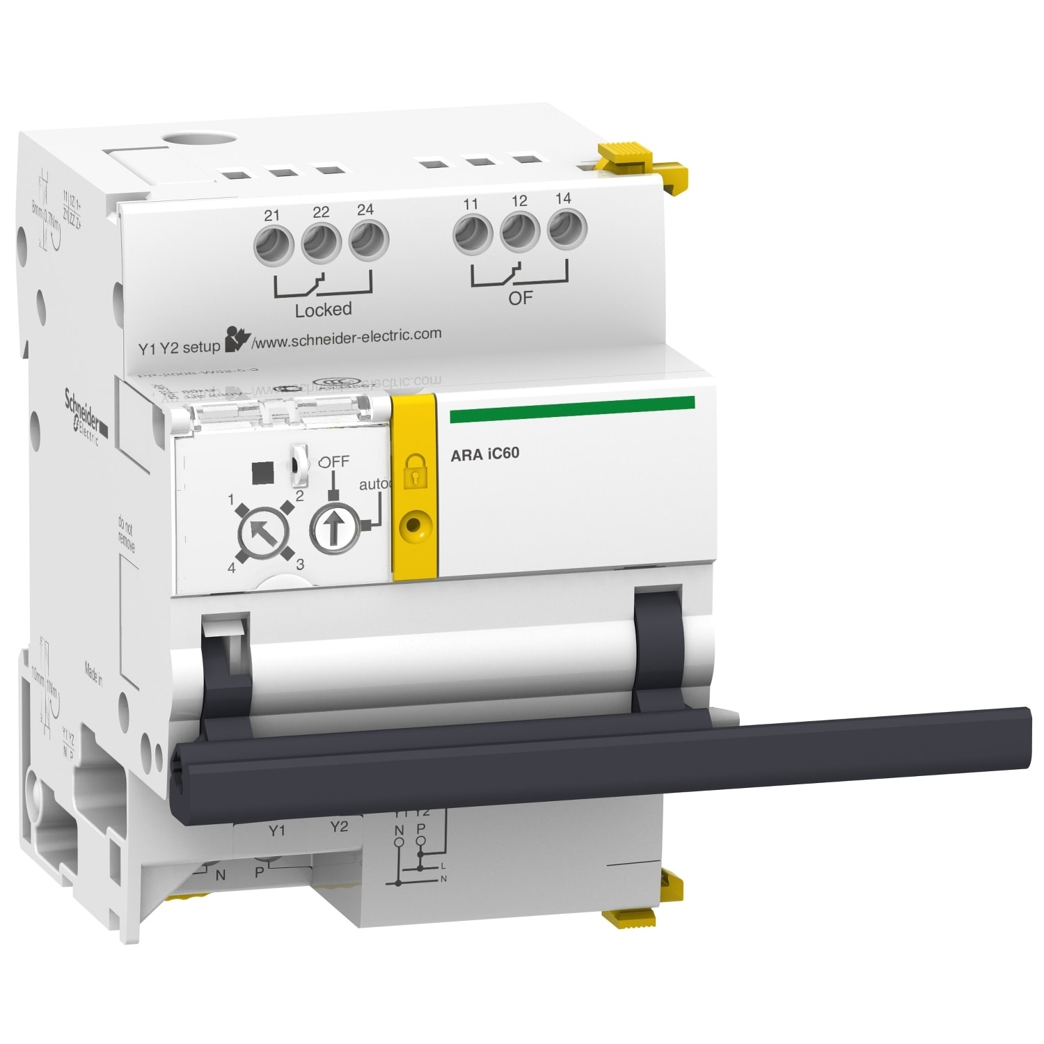 SCHNEIDER ELECTRIC SNRA9C70134 ARA 230 VCA 4 PROG. PER INT. IC60 3-4P
