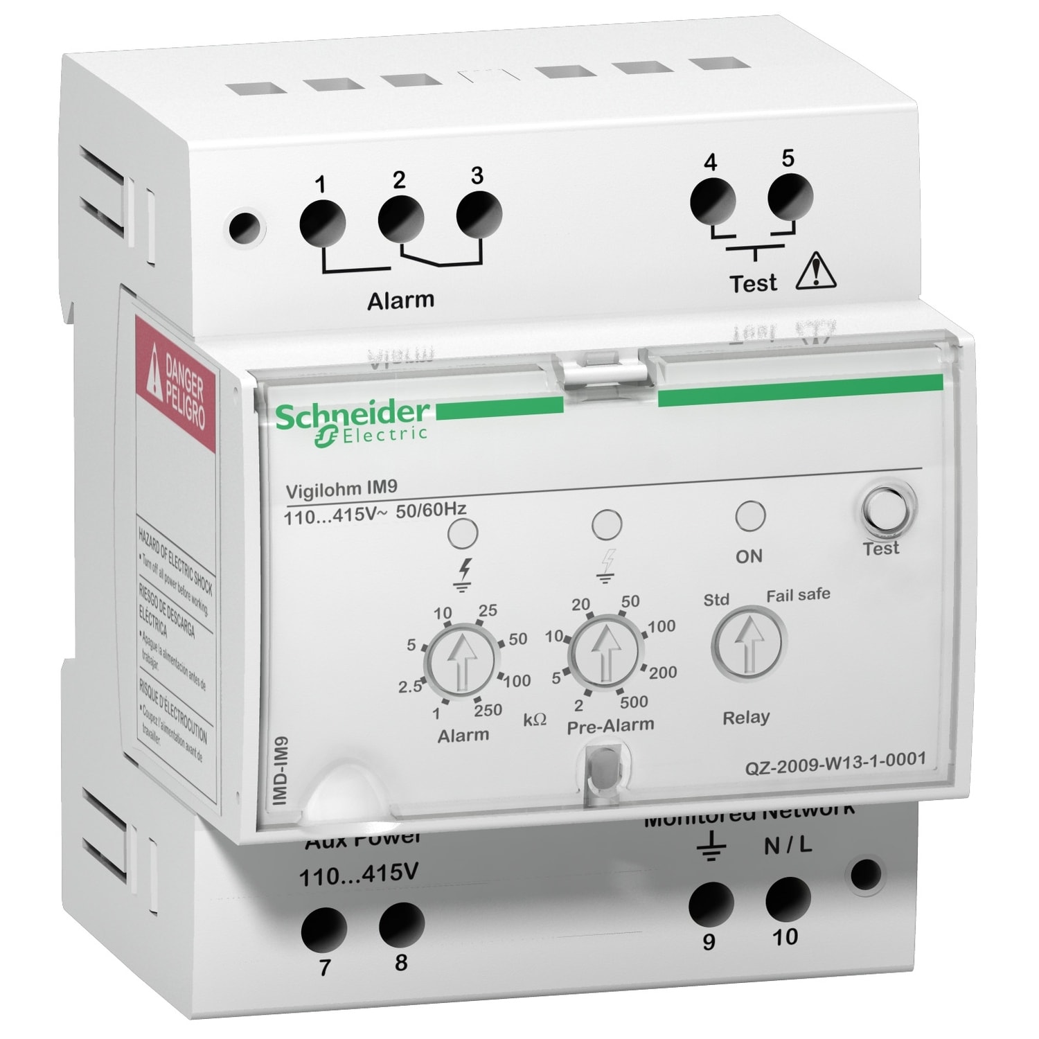 SCHNEIDER ELECTRIC SNRIMD-IM9-OL VIGILOHM IM9-OL 115/415 VCA