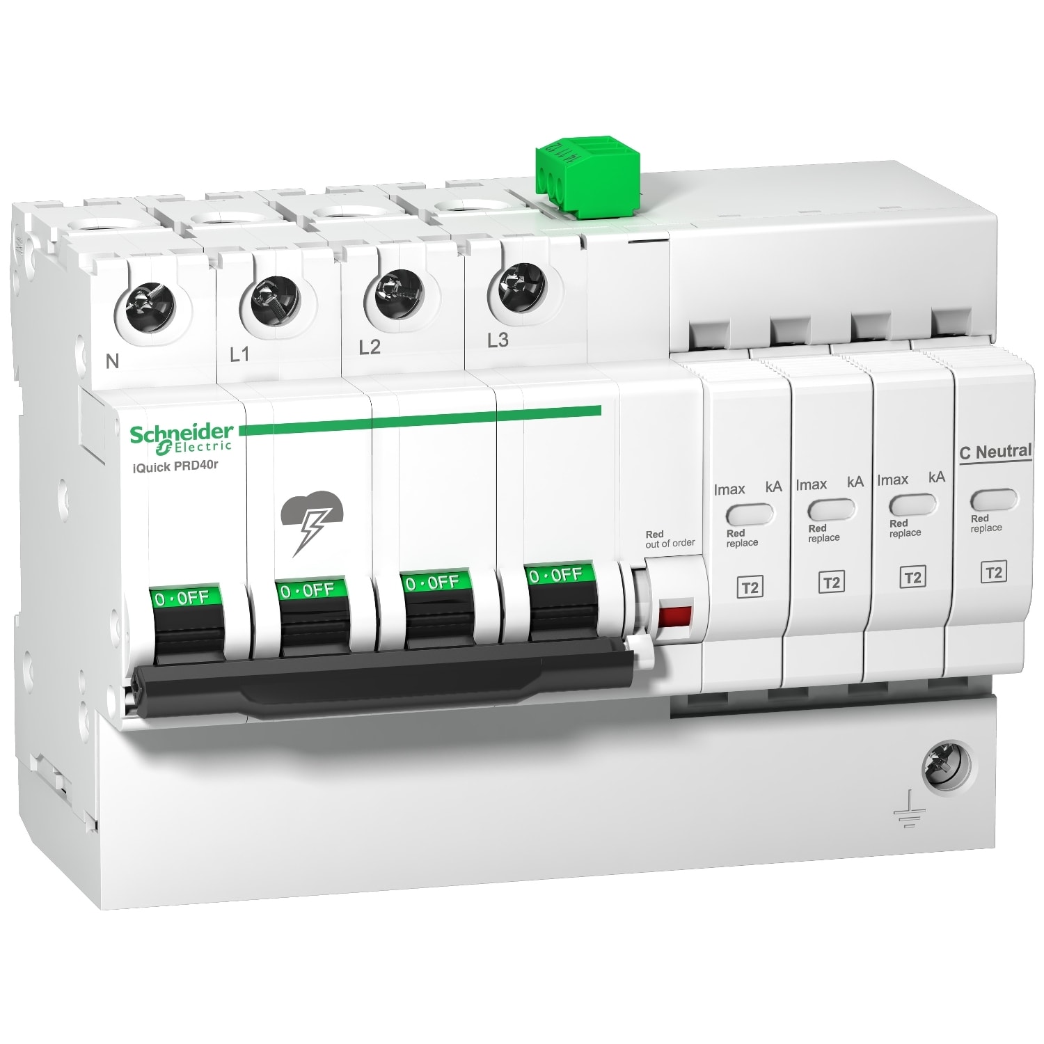 SCHNEIDER ELECTRIC - SNRA9L16300 IQUICK PRD8R 3P+N 2KA RIPOR. ESTR. T2-3