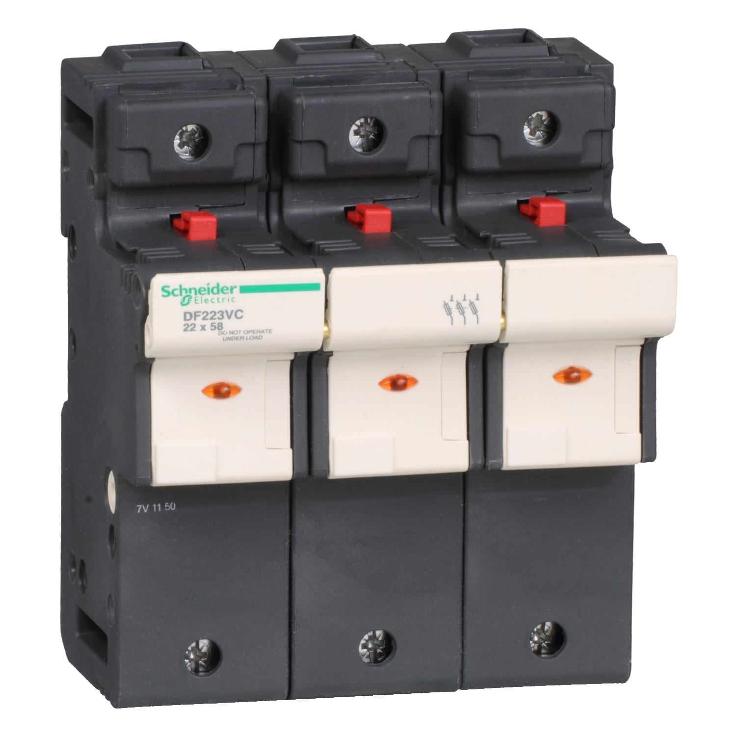 SCHNEIDER ELECTRIC - SNRDF223VC PORTA-FUSIBILE 125A 22X58 3P CON LAMPADA