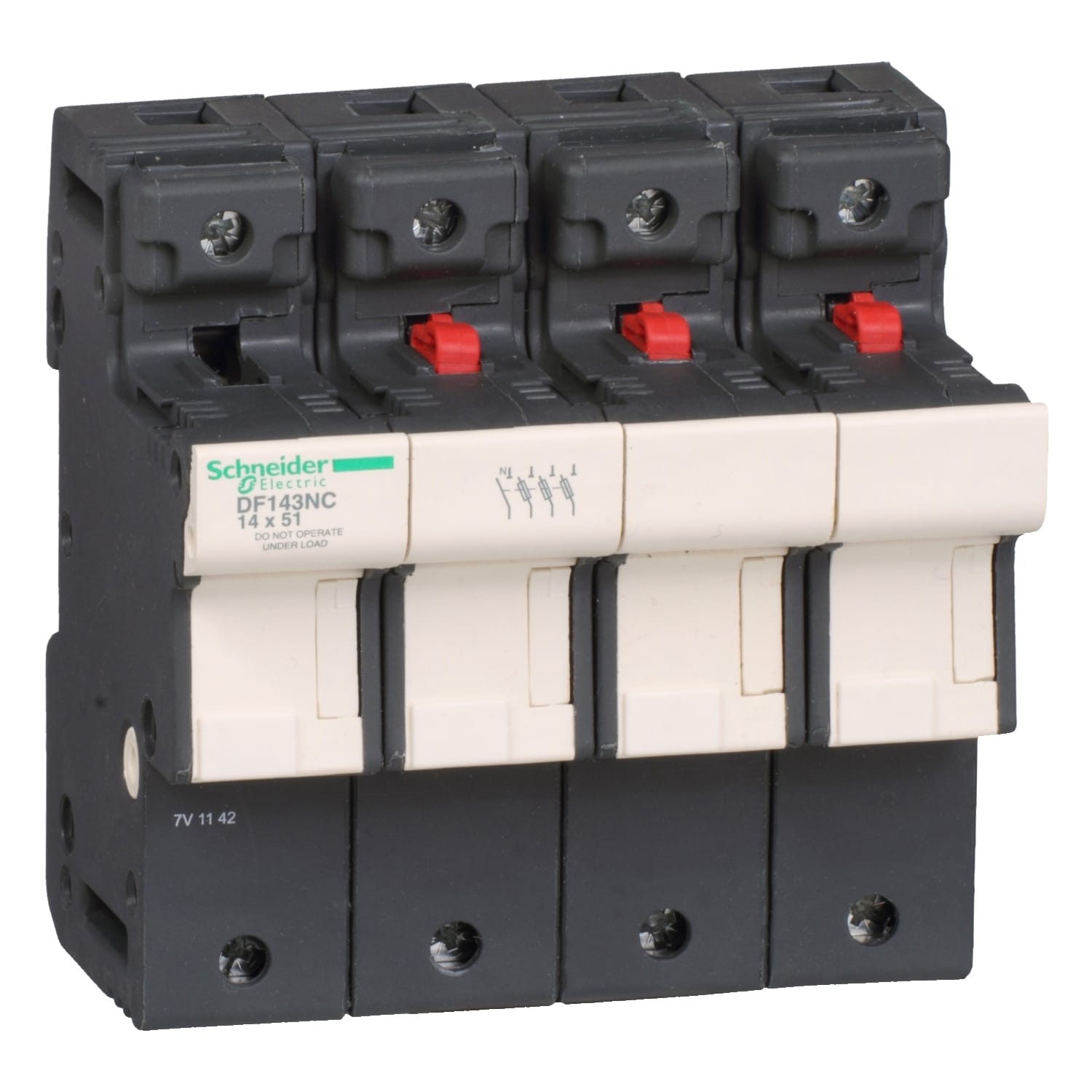 SCHNEIDER ELECTRIC - SNRDF143NC PORTA-FUSIBILE 50A 14X51 3P+N