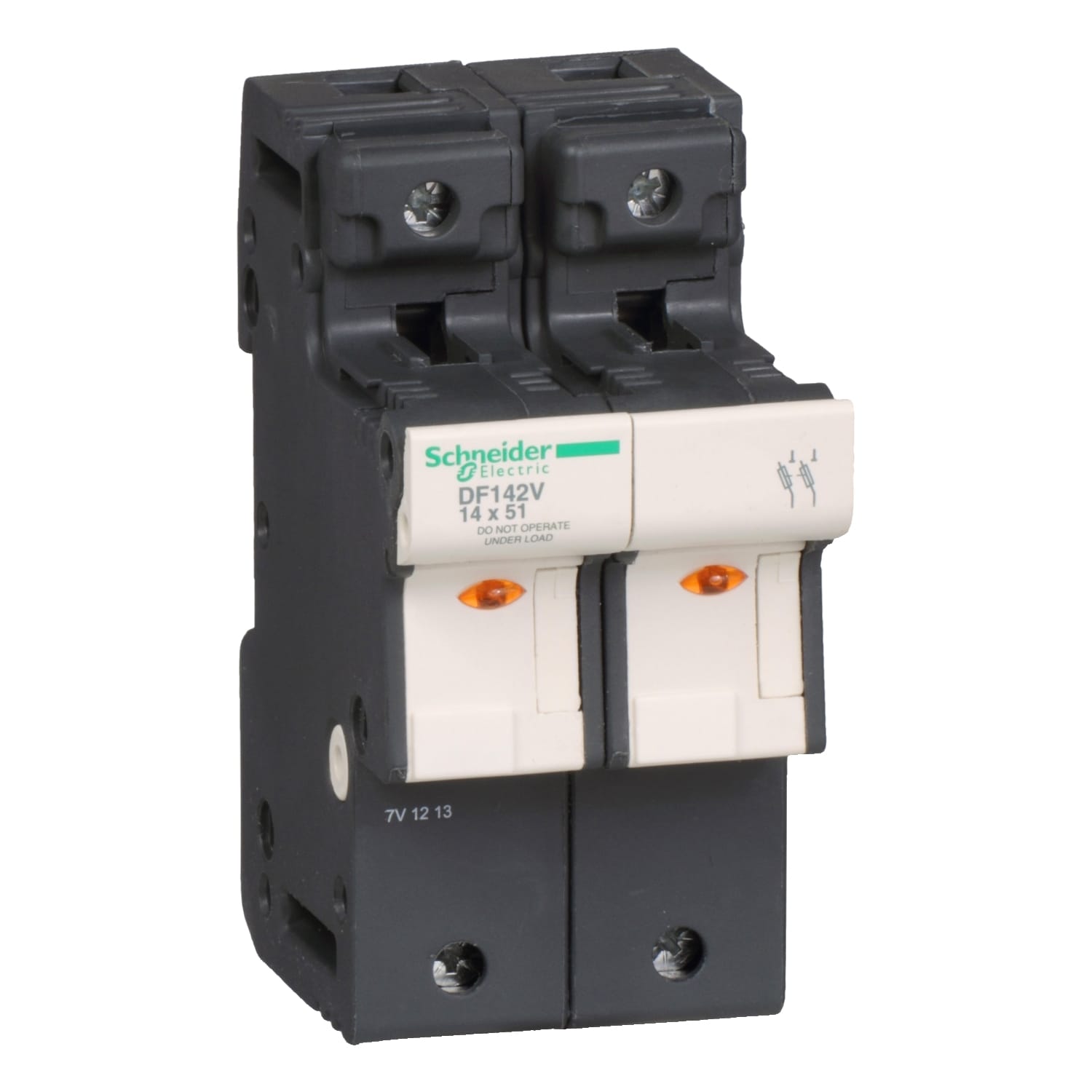 SCHNEIDER ELECTRIC - SNRDF142V PORTA-FUSIBILE 50A 14X51 2P CON LAMPADA