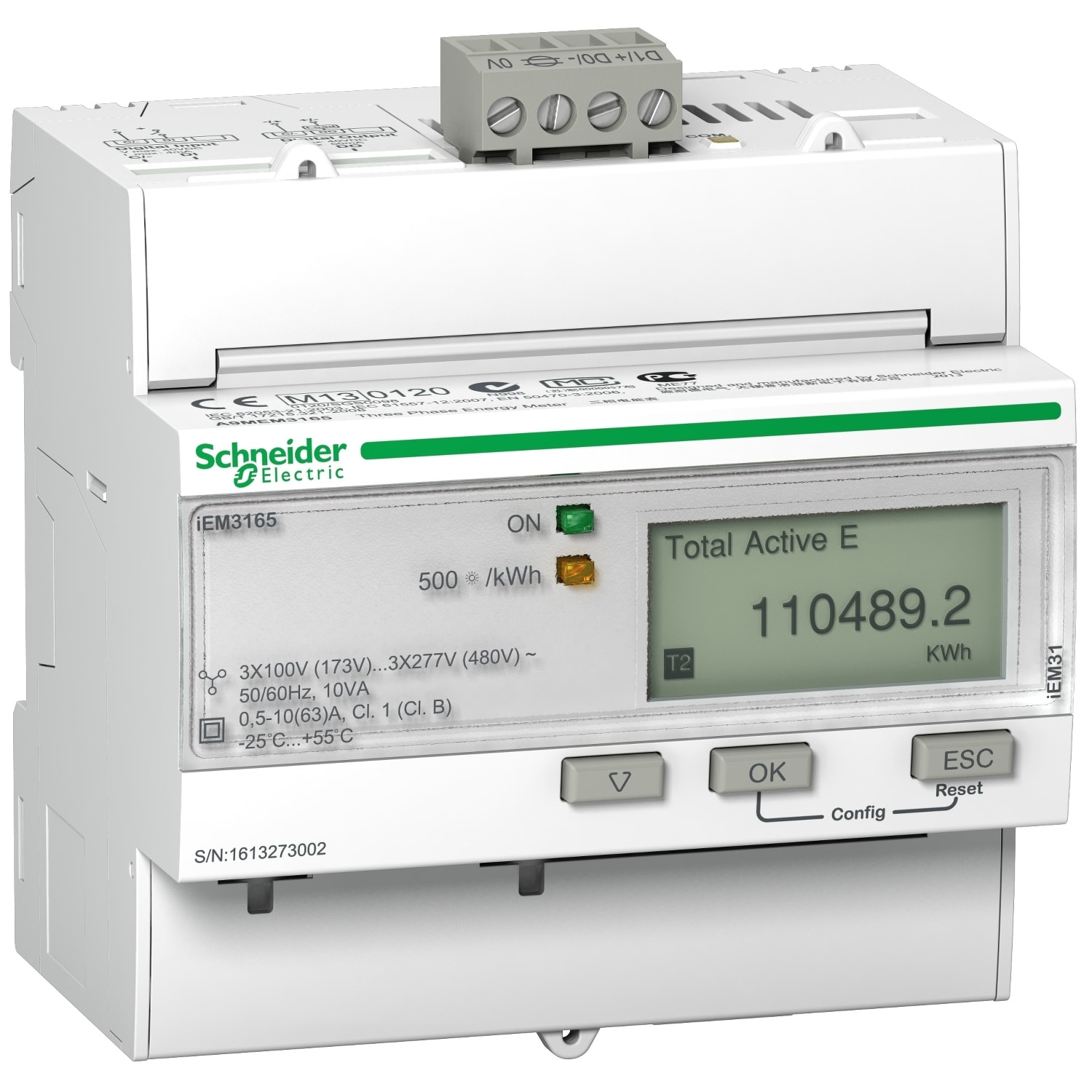 SCHNEIDER ELECTRIC SNRA9MEM3165 IEM3165 3P+N INS.DIR.63A,BACNET,MID