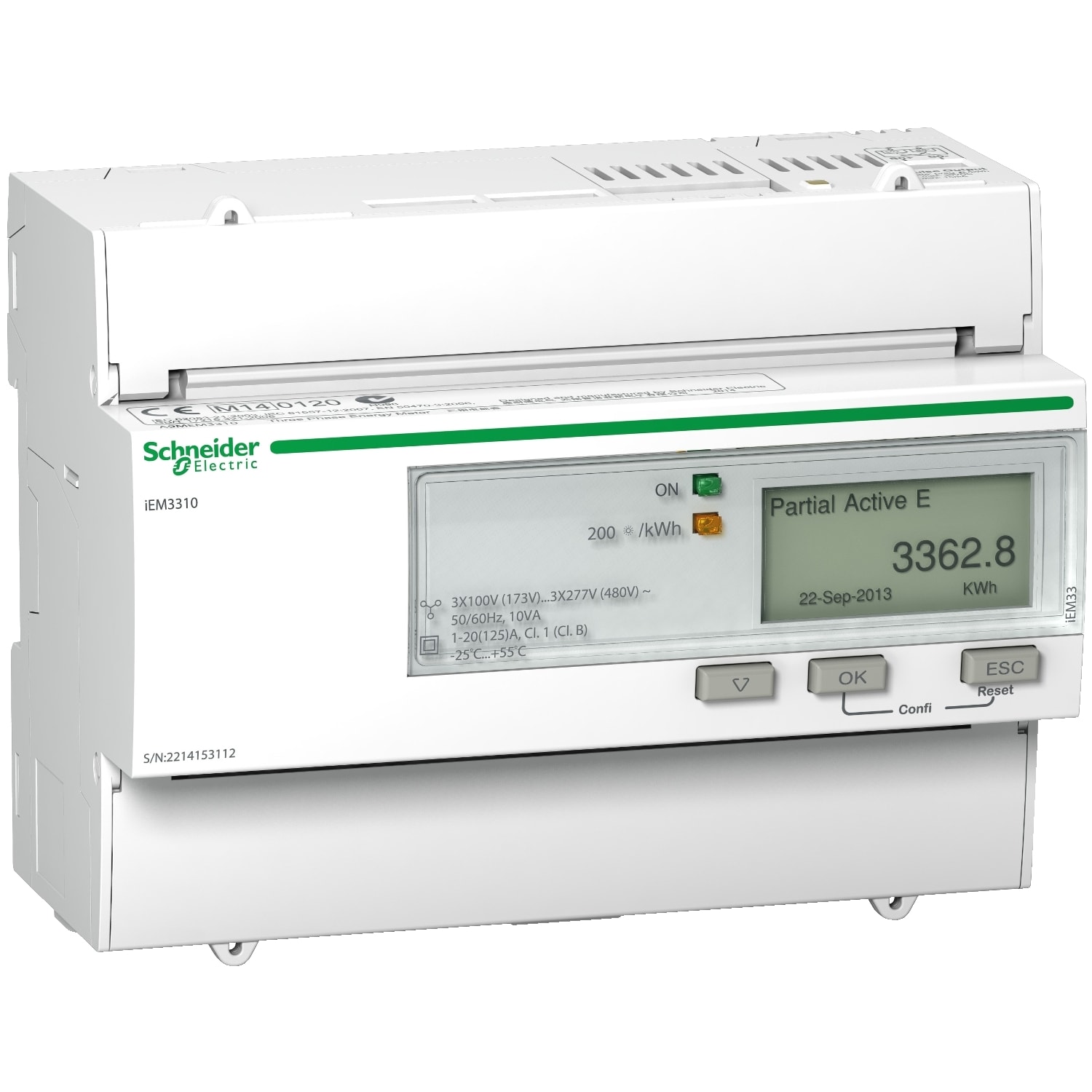 SCHNEIDER ELECTRIC - SNRA9MEM3310 IEM3310 3P+N INS.DIR.125A, IMP, MID
