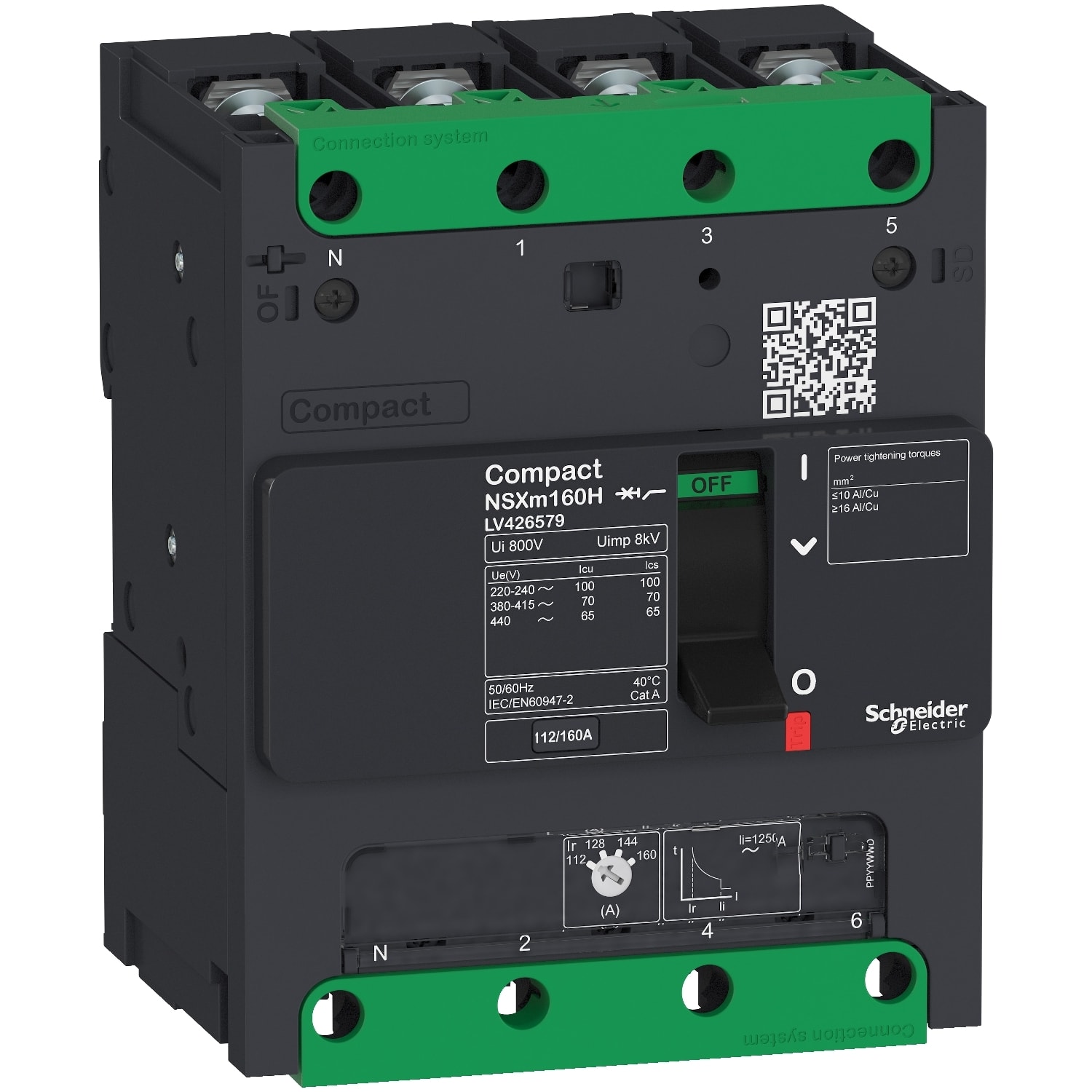 SCHNEIDER ELECTRIC - SNRLV426372 NSXm 36kA TM32D 4P/4R capocorda