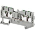 SCHNEIDER ELECTRIC - SNRNSYTRP24 Morsetto Push-in, 4pt, 2,5mm², grigio