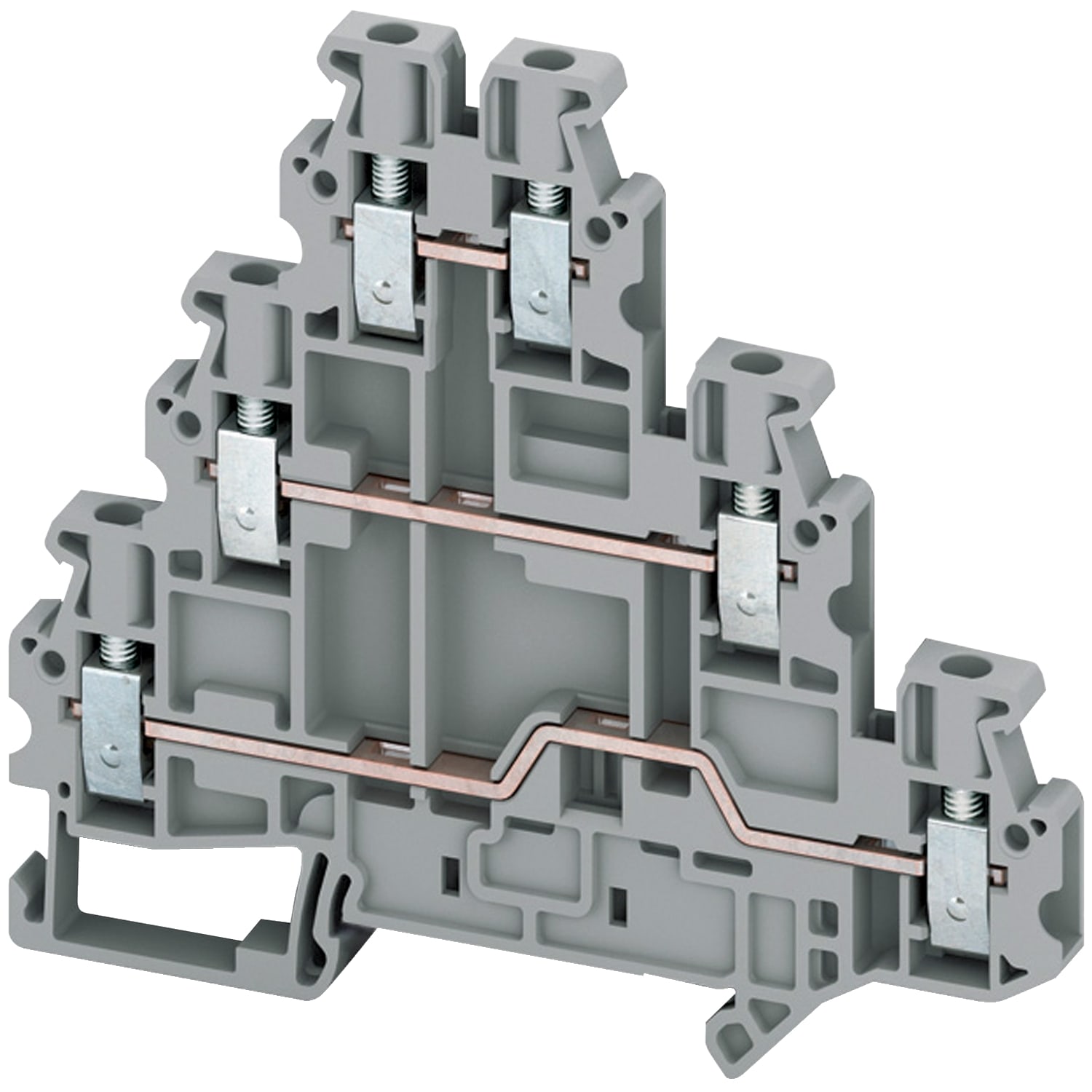 SCHNEIDER ELECTRIC SNRNSYTRV26T MORS VITE, 3 PIANI, 6PT, 2,5MMQ, GRIGIO