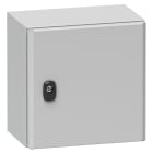 SCHNEIDER ELECTRIC - SNRNSYS3D6425 Cassetta in acciaio montata a parete, PanelSeT S3D, porta piena, senza piastra di montaggio, 600x400x250mm, IP66, IK10
