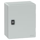 SCHNEIDER ELECTRIC - SNRNSYPLM3025PG Cassetta in poliestere con porta liscia e piastra metallica, 308x255x160 mm, IP66, IK10, RAL 7035