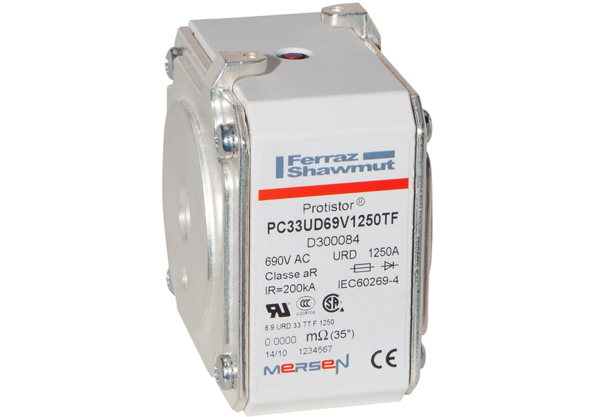 MERSEN ITALIA SPA - XESPC33UD69V1250TF FUS. PSC TAGLIA 33 500-700VAC URD TTF 12