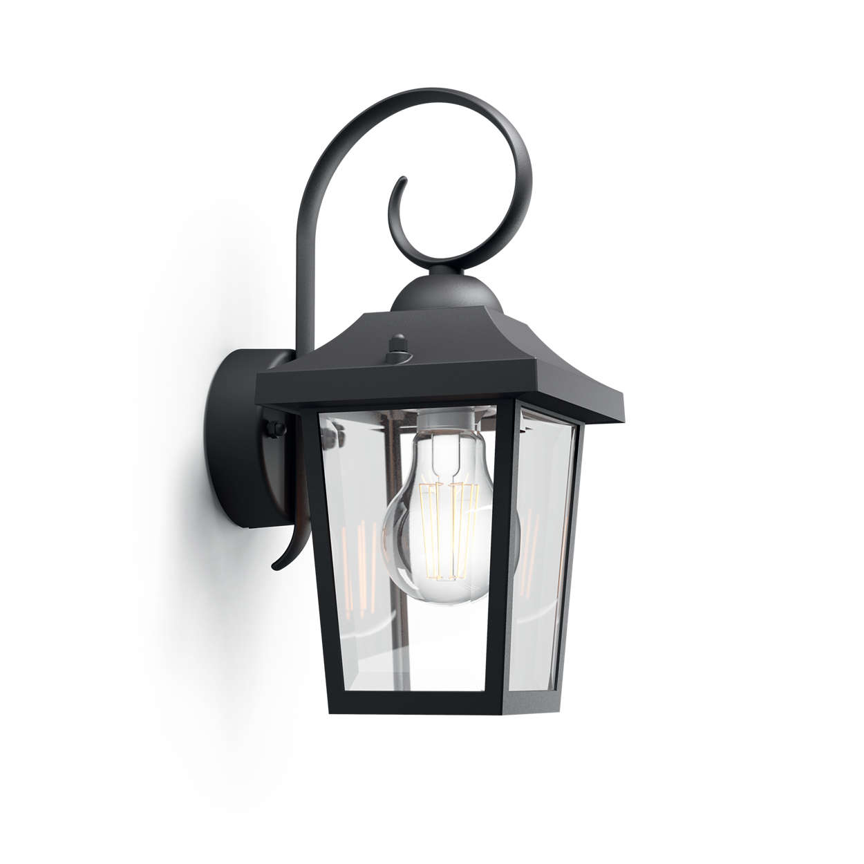 SIGNIFY ITALY SPA - PCL1723630PN Buzzard Lampada a muro Nero in Alluminio