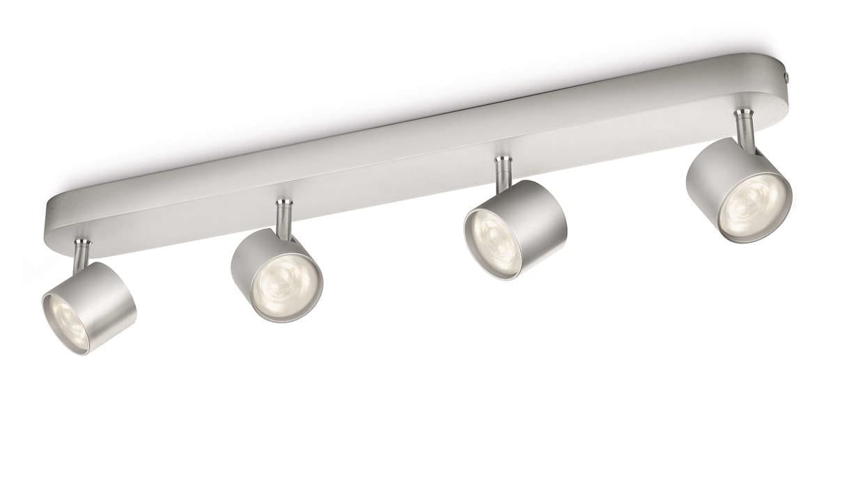 SIGNIFY ITALY SPA PCL562444816 STAR FARETTO 4 LUCI ALLUMINIO IN ALLUMIN