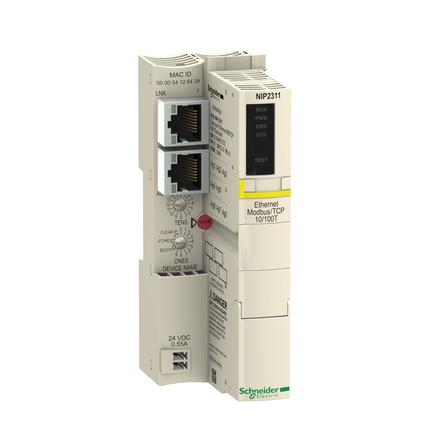 SCHNEIDER ELECTRIC SNRSTBNIP2311 COMUNICATORE DUAL ETHERNET STANDARD